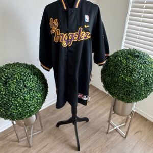 Vintage Nike Black and Purple Team Sports Jersey